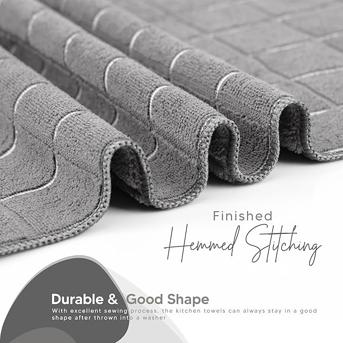 Utopia Towels 8 Pack Kitchen Towels Set, 12x12 Inches, Highly Absorbent and - Image 4