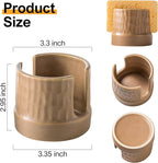 Sponge Holder for Kitchen Sink, Ceramic Sink Caddy Scrub Sponge Tray Dish Rack - Image 3