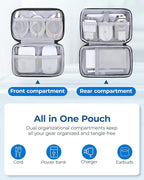 BAGSMART Electronics Organizer Travel Case, Cable Charger Cord Tech Organizer - Image 2