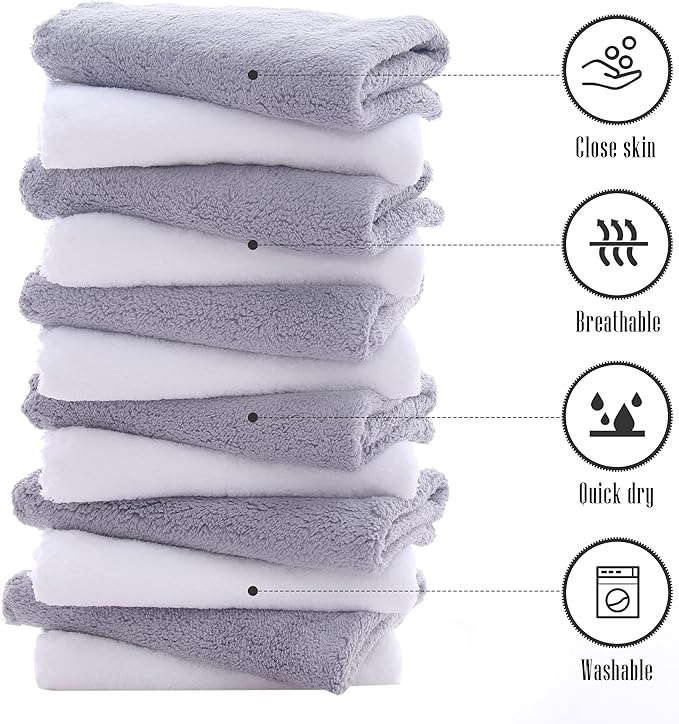 TENSTARS 12 Pack Premium Washcloths Set - Image 5