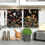 Mushroom Moth Kitchen Towels Decorative Set of 4, Witchy Dish Towels Absorbent - Image 5