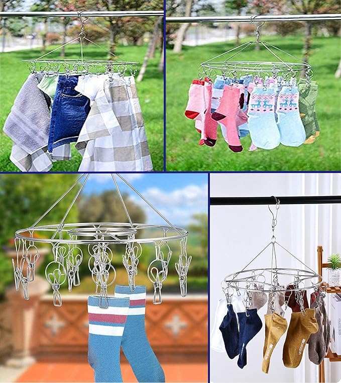 CenYouful Stainless Steel Round Hanging Drying Rack - Image 2