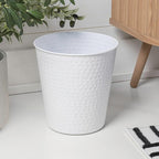 happimess HPM1110D-SET2 Axel Modern Minimalist Hammered Steel 2 Gal Waste Bin - Image 2