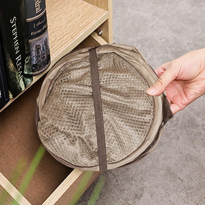 The upgraded pop-up laundry basket features a breathable side pocket mesh design - Image 5