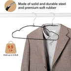 TOPIA HANGER Metal Hangers 30 Pack, Non Slip Clothes Hangers Space Saving - Image 4