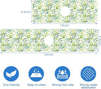 Tropical Eucalyptus Leaves Kitchen Sink Splash Guard Mat Absorbent Fast Drying - Image 3