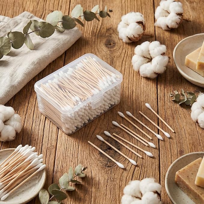 Norme 500 Pcs 3 Inch Gun Cleaning Swabs Long Cotton Swabs in Storage Box Long - Image 3