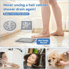 2Pcs Shower Drain Hair Catcher, 4.72" Shower Drain Cover, All-in-One Universal - Image 2