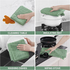Homaxy Premium Cotton Kitchen Towels 16"x 28", Large Natural Ring Spun 390 GSM - Image 4