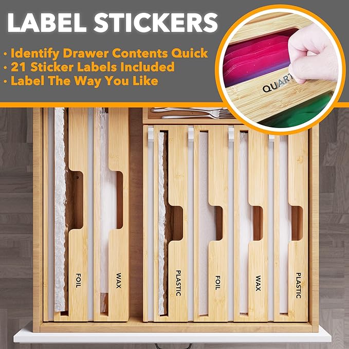 SpaceAid WrapNeat 4 in 1 Wrap Organizer - Image 4