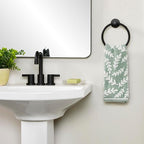 SKL Home Leaf Sprig 100% Cotton Jacquard 2pc Hand Towel Set, Reversible & - Image 3