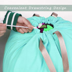 Cotton Canvas Laundry Bag with Handles & Drawstring Straps, Heavy Duty Extra - Image 3