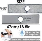 Bimkole 2 PCS Faucet Absorbent Mat, Kitchen Faucet Sink Splash Guard Wraparound - Image 2