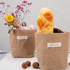 4 Pack Wall Hanging Storage Bags Hanging Storage Bags Cotton Linen Storage - Image 6