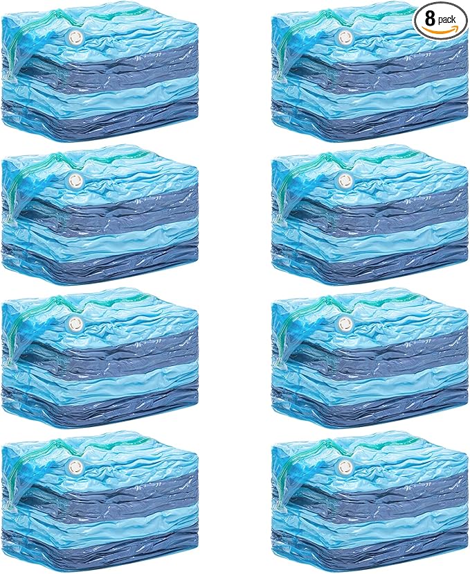 TAILI 8 Pack Vacuum Storage Bags, Jumbo Cube, Extra Large Vacuum Seal Bags by TAILI
