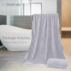 TENSTARS Silk Hemming Bath Towels - Image 2