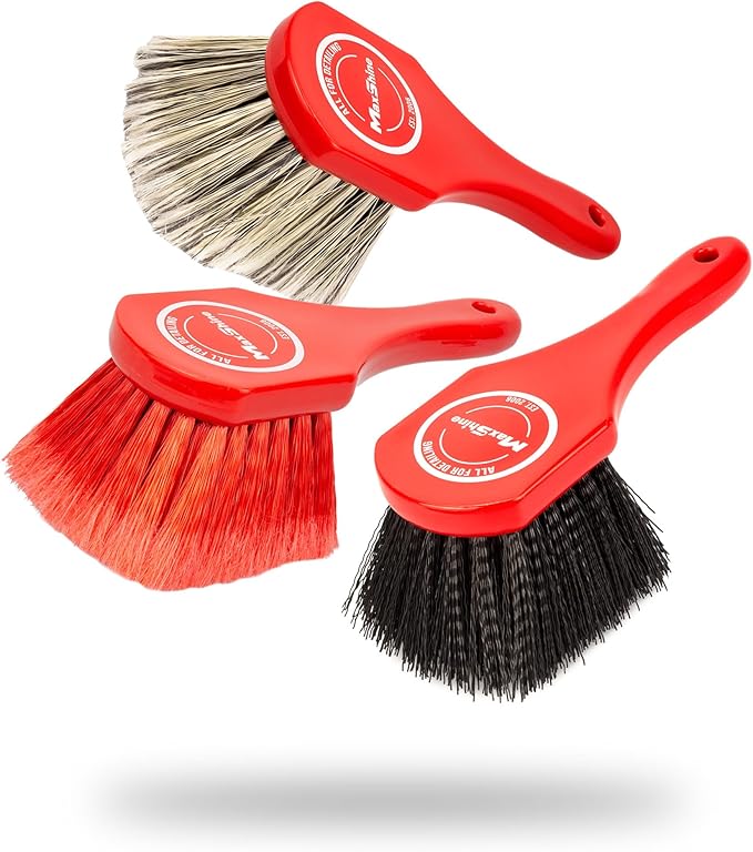 Maxshine Universal Cleaning Brushes – Heavy-Duty, Medium-Duty, Soft Bristles – by Maxshine