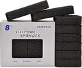 8 Pack Silicone Scrubbing Sponges, Heavy-Duty, Non-Scratch Kitchen Sponges by Unknown