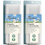 Sky Organics - Organic Cotton Swabs, 1000 ct. - Ultra Soft Tips - Strong & by SkyOrganics