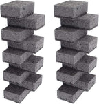 Black Multi Use Scrub Sponges. Made in Europe. 18 Pack, 4.3x2.8x1.4 inches. by Okleen