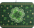 St Patrick's Day Shamrock Dish Drying Mat Green Spring Kitchen Dish Drying Pad by farg