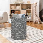 Round Dinosaur Waterproof Laundry Hampers Gift Basket Children's Toy Organizer - Image 7