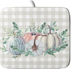 Fall Colorful Pumpkin Dish Drying Mat by Sweetshow