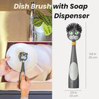 Vigar Felix Cat-Shaped Soap Dispensing Dish Brush, Dish Brush - Image 3