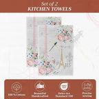 Maison d' Hermine Kitchen Towels Set of 2 100% Cotton 27.50" x 20" Reusable - Image 2