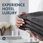 White Classic Luxury Charcoal Hand Towels - Image 6