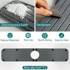 Drying Stone Faucet Mat for Kitchen Sink, Diatomite Faucet Handle Drip Catcher - Image 4