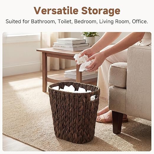 StorageWorks 4.5 Gallon Slim Bathroom Trash Can - Image 2