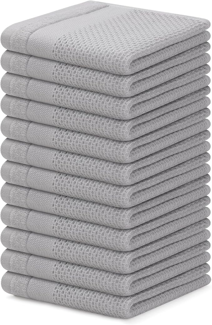 Homaxy 100% Cotton Dish Cloths, 12 Pack by Homaxy