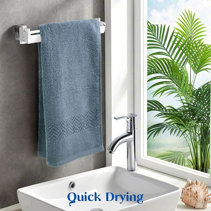 Cleanbear Hand Towel for Bathroom, 100% Cotton, Quick Dry & Lightweight Hand - Image 5