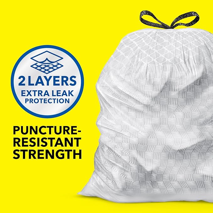 Glad ForceFlex Tall Kitchen Trash Bags, 13 Gallon, Gain Original - Image 2