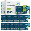 Ridex Disposable Gloves Latex-Free Clear Vinyl Gloves, 1000-Count, Powder-Free by Ridex