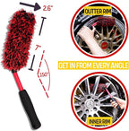 Metal Free Microfiber Wheel Brush Kit- Microfiber Angled Wheel Brush, Long - Image 4