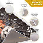 Halloween Dish Drying Mat for Kitchen Counter Spooky Pumpkins Spiderweb Super - Image 4