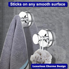 Suction Cup Hooks for Shower, Removable Towel Hooks for Bathroom Window Glass - Image 6