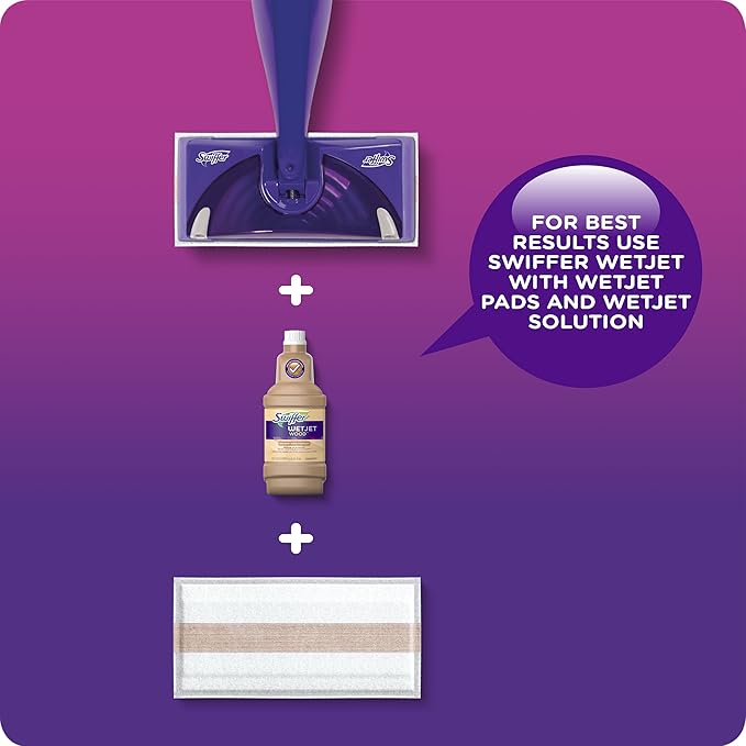 Swiffer WetJet Mops for Floor Cleaning, Hardwood Floor Cleaner Spray Mop Pad - Image 5