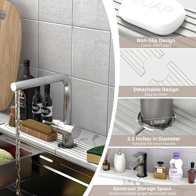 Stone Faucet Mat for Kitchen Sink - Image 5