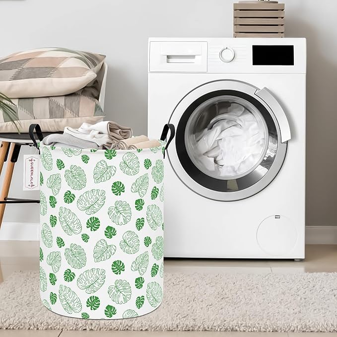 QUEENLALA Large Storage Basket, Laundry Hamper/Bathroom/Home Decor/Collapsible - Image 4