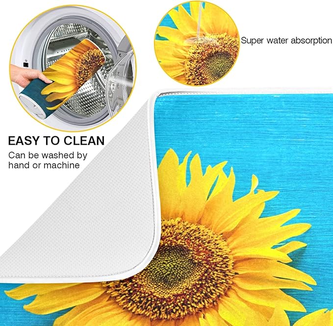 Absorbent Dish Drying Mat for Kitchen Counter - Image 2
