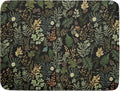 Black Green Botanical Dish Drying Mat by Kawani