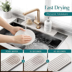 Stone Faucet Mat for Kitchen Sink – Diatomite Drying Stone Mat & Sink Protector - Image 3