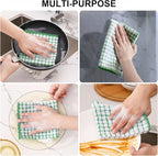 Kitinjoy Cotton 12 Pack Terry Kitchen Dish Cloths, 12 x 12 Inches Super Soft - Image 4