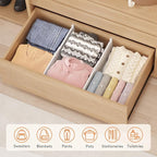 Lifewit 8" Tall 8 Pack Drawer Dividers, 35-56.5cm/13.8-22.2" Expandable Drawer - Image 9