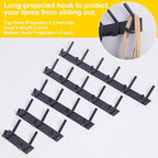 WEBI Coat Rack Wall Mounted, 5 Coat Hooks - Image 7