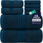 DAN RIVER 8 PC Luxury Bath Towels by DanRiver