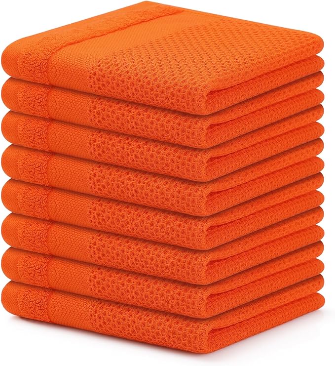 Homaxy 100% Cotton Dish Cloths, 8 Pack by Homaxy